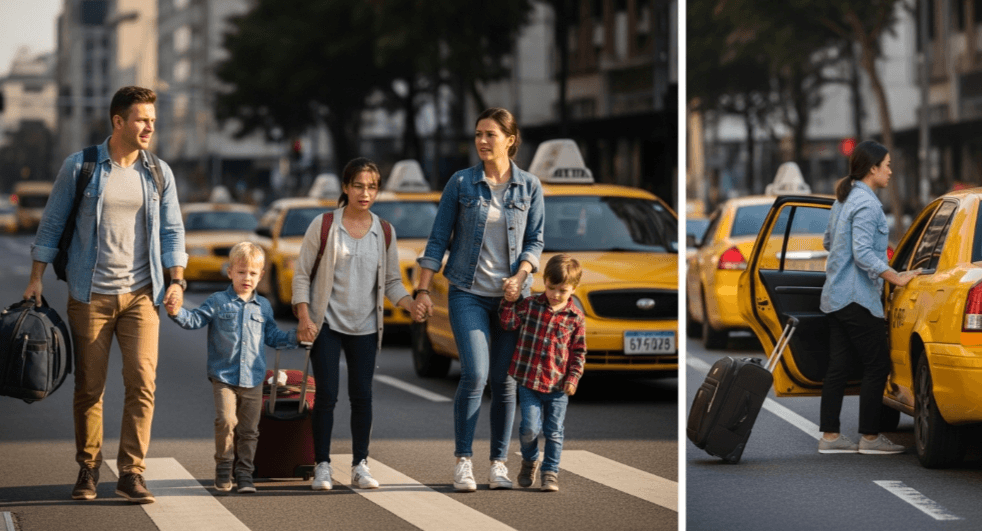 Why Taxi Lines Feel Harder For Families Than For Solo Travelers