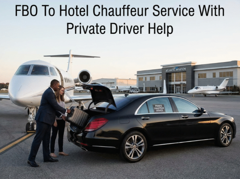 FBO To Hotel Chauffeur Service With Private Driver Help