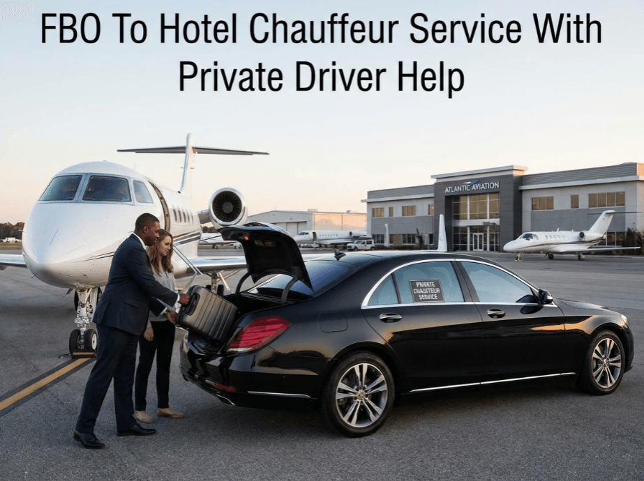 FBO To Hotel Chauffeur Service With Private Driver Help
