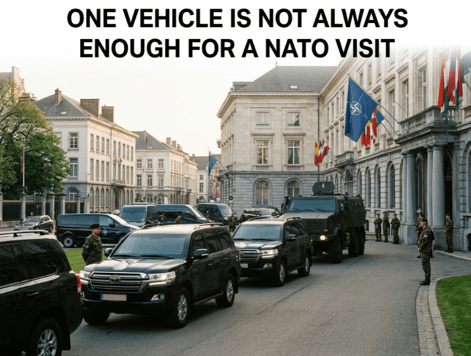 One Vehicle Is Not Always Enough for a NATO Visit