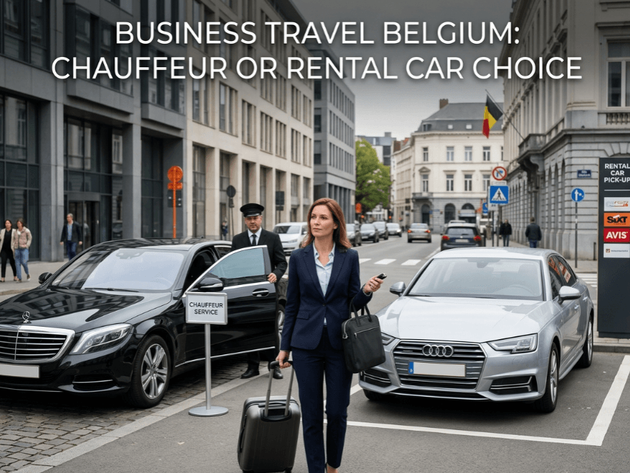 Business Travel Belgium Chauffeur or Rental Car Choice
